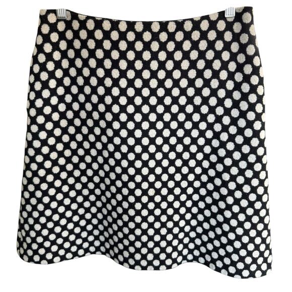 Boden Wool blend Polkadot Skirt Short A-line US 6R Pockets Officesiren - Picture 1 of 7